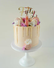 Written Number Cake Topper