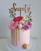 Written Number Cake Topper